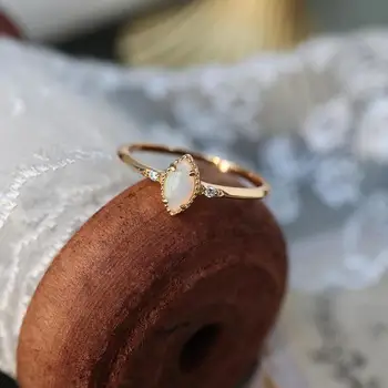 Originalus naujas diamond drop gamtos atidarymo reguliuojamas žiedo retro aristokratų šviesos prabanga žavesio moterų sidabro papuošalai