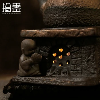 Originalus rupi keramikos šilta arbata viryklė arbatos virimo šildytuvas maža viryklė žvakė alkoholio lempos šildymo bazės Japoniško stiliaus arbatos ba