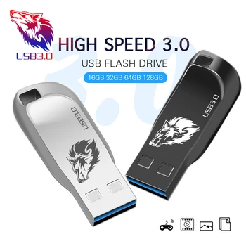 Originalus USB Flash Diskas 128GB 64GB 32GB 16GB Pen Ratai Pendrive USB 3.0 Flash Drive, Memory stick, USB 