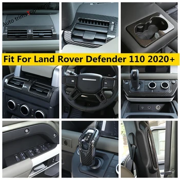 Oro AC Ventiliacijos Anga / Vandens Puodelio Laikiklis / Langų Pakėlimo Mygtuką / Ramstis B Rankena Padengti Trim For Land Rover Defender 110 2020 2021