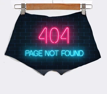 Pagal Užsakymą Pagaminti 404 Not Found Sublimacijos Spausdinimo Moterų Karšto Šortai