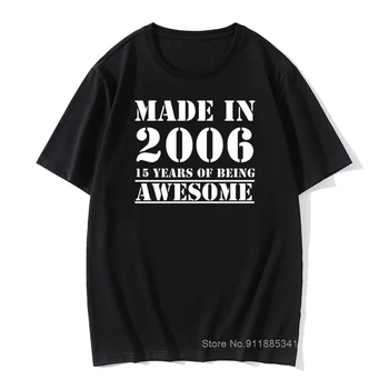 Pagamintas 2006 m., T Marškinėliai, Gimtadienio dovana, Naujovė Unikalus Grafinis Naujovė Naujas Medvilnės, trumpomis Rankovėmis Draugai O-Kaklo Cool T-shirt