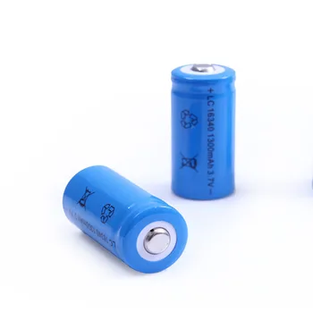 Pakeitimo Žibintuvėlis LED Žibintuvėlis Įkraunamas Baterijas 16340 li-ion Li-Po Ličio 1300mAh Baterija 3.7 V, Li-ion Ląstelių Bateria