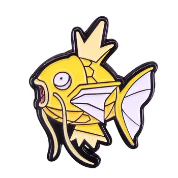 Pardavimo Naujovė Karūna Žuvų Emalio Pin Mados Animacinių Filmų Anime Mielas Gyvūnų Ženklelis Sagė Ventiliatorius Meno Žaidimai Rinkti Dovanų Priedai 2021
