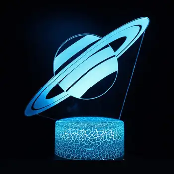 Pasaulyje Serija 3d Mažas Naktį Šviesos Spalvinga Jutiklinis Nuotolinio Valdymo Dovanų Visio Namų Planetariumas Vaikai Lempos Miegamajame Naktį Lempa