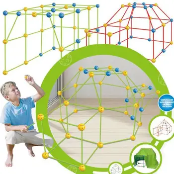PASIDARYK pats Pastatas Tvirtovės Kūrimo Rinkinys, Statyba akmenys Rinkinys Berniukams Namas Žaislas, Ir Vaikų Mergaičių Žaisti Žaislai 3D W4J7