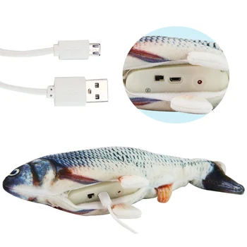 Pawstrip Elektros Katė Žaislas 3D Žuvies USB Įkrovimo Modeliavimas Žuvų Interaktyvi Katė Žaislai Katėms Pet Žaislas Elektroninių Žuvis Katė Žaislas