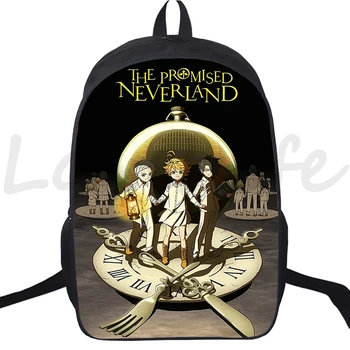 Pažadėjo Neverland Anime Kuprinė Animacinių Filmų Emman Norm Schoolbags Paauglys Nešiojamojo Kompiuterio Kuprinė Mochila Didelės Talpos, Kelioniniai Krepšiai