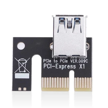 PCI-E 1X iki 16X Stove Extender Kortelės SATA 15PIN 4Pin 6Pin Power 