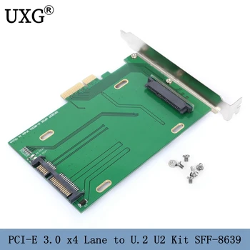 PCI-E 3.0 x4 Lane U. 2 U2 Rinkinys SFF-8639 Host Adapteris, skirtas 