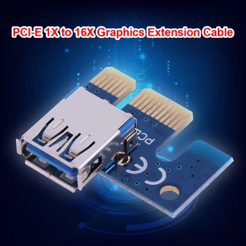 PCI-E X1 PCIe Adapteris 1X USB 3.0 Adapteris Card PCI Express Stove Kasybos BTC Miner Plėtros Kortelę