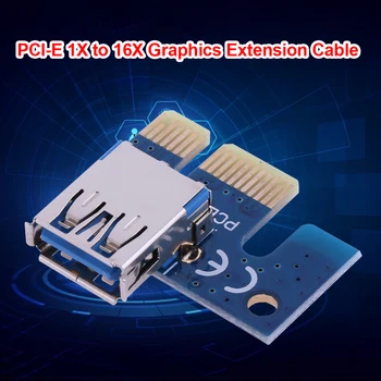 PCI-E X1 PCIe Adapteris 1X USB 3.0 Adapteris Card PCI Express Stove Kasybos BTC Miner Plėtros Kortelę