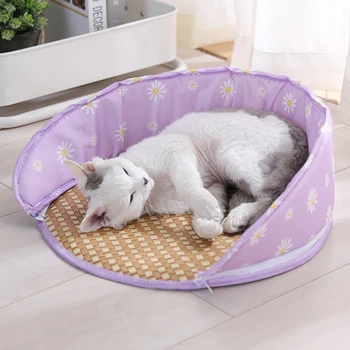 Pet products namuose katės kilimų vada ponaitis šuo savarankiškai aušinimo motina katė miega lovoje priedai Vasaros apvalios formos aušinimo padas