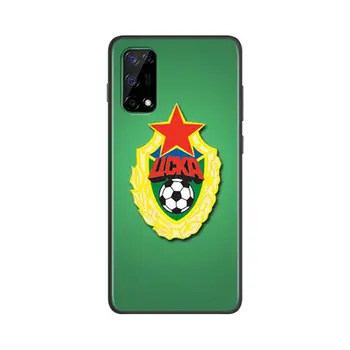 PFC CSKA Moscow Futbolo Komanda Realme V15 X50 X7 X3 superzoom X2 C17 C3 C11 7i 7 6i 6S 6 5 Narzo 20 5G Pro Minkštas Telefono dėklas