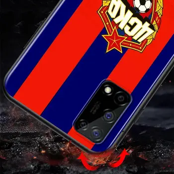 PFC CSKA Moscow Futbolo Komanda Realme V15 X50 X7 X3 superzoom X2 C17 C3 C11 7i 7 6i 6S 6 5 Narzo 20 5G Pro Minkštas Telefono dėklas