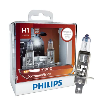 Philips X-treme Vision H1 H4 H7, H11 9003 9005 9006 HB2 HB3 HB4 XV 12V + Daugiau Ryškios Šviesos Automobilių Halogeninės Lempos , X2