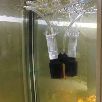 Pigūs Mini Siurblys skirtas Akvariumo Filtras, 2W siurblys filtravimo kempinė + Vandens Srautas+Oro Didinti, maža kaina, filtro siurblys, skirtas žuvų bakas