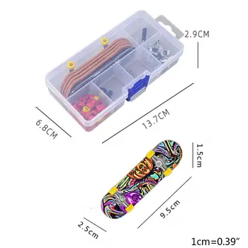 Plastikiniai Mini Piršto Čiuožimo Valdybos Stalo Žaidimas Žaislas Vaikams, Vaikų Pirštų Riedlentė P31B