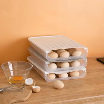 Plastikinių Kiaušinių Laikymo Dėžutė Virtuvės Įrankiai, Šaldytuvas Talpinimo Lauko Iškylą 18 Tinklelis Maisto Konteineryje Daugiafunkcinis Kiaušinis Daržovių
