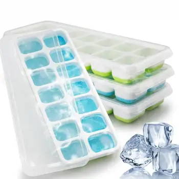 Plastmasės liejimo formas Ledo Dėklas 14 Tinklelis 3D Turas Ledo Pelėsis Namuose, Baras Šalies Naudoti Ištisus Kamuolys Ice Cube Makers Virtuvė 