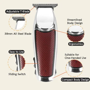 Plaukų Kirpimo mašinėlės Vyrų Belaidžius Žoliapjovės Mašina su USB Įkraunama Plaukų Pjovimo Komplektai, skirti Šeimos Namų, Naudokite Rudos Mažesnį Triukšmą