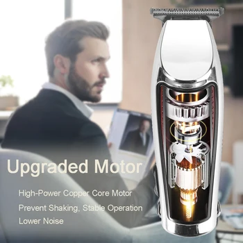 Plaukų Kirpimo mašinėlės Vyrų Belaidžius Žoliapjovės Mašina su USB Įkraunama Plaukų Pjovimo Komplektai, skirti Šeimos Namų, Naudokite Rudos Mažesnį Triukšmą