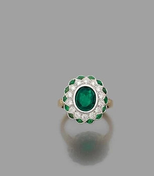 Ponios Mados 925 Sidabro Spalvos Žiedas Unikalus Elegantiškas Gėlių Formos, Smaragdas Žiedas Vestuvių Dalyvavimo Šalies Papuošalai Dovana Dydžio 5-11