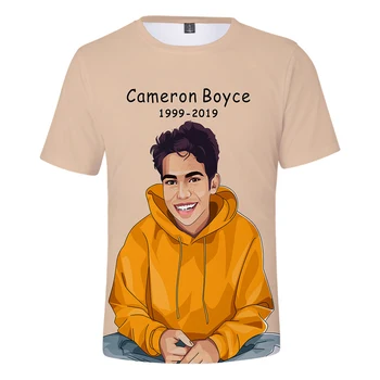 Populiarus Dainininkas Cameron Boyce Spausdinami 3D T-shirt Vyrai/Moterys Mados Harajuku Stiliaus T Shirts Pasveikinti Cameron Boyce Trumpą T Shirts