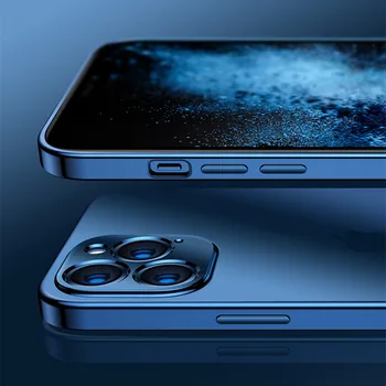Prabanga Aikštės Danga Aišku, Telefono dėklas Skirtas iPhone 12 11 Pro Max Mini X XR XS 7 8 Plus SE 2021 Skaidrus Silikoninis Dangtelis