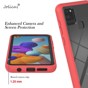 Prabangių Telefonų Dėklai Samsung A32 Apima Galaxy A21S A71 A42 A31 A72 A02S A51 A52 A01 Core A12 A32 A02 A20S Screen Protector