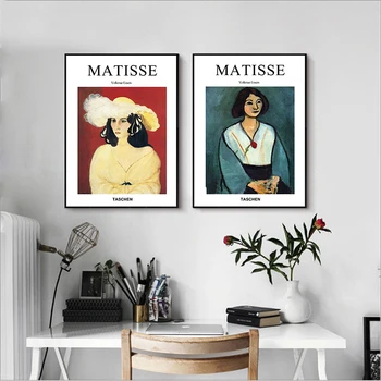 Prancūzijos Henri Matisse Mergina, Drobė, Tapyba Žinomų meno Kūrinių, Plakatų ir grafikos Abstrakčiai Sienos Menas Nuotraukas Kambarį Dekoro