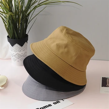 Premium Naujas Unisex Kibirą, Skrybėlės Moterims Saulės kepurė Hat Vyrų Gryna Spalva Sunbonnet Fedoras Lauko Žvejys Skrybėlę Paplūdimio Kepurė