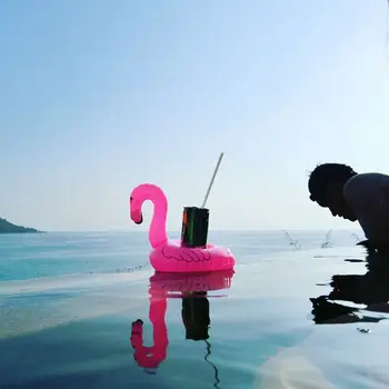 Pripučiami Flamingo Vienaragis Swan Baseinas Plaukti Žaislai Gerti Plaukti Puodelio Laikiklis Plaukimo Žiedas Šalies Paplūdimio Žaislai Vaikams, Suaugusiems