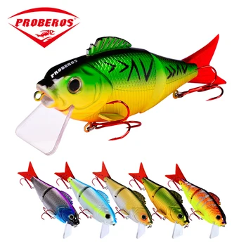 PRO BEROS Multi Section Sea Bass Hard Fishing Lure Fish Eyes Crankbaits Minnow Fake Artificial Bait Suit For Fishing Carp Tackle