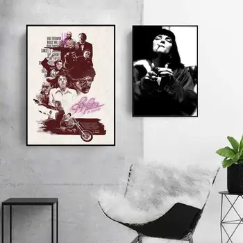 Pulp Fiction Klasikinis Filmas Quentin Tarantino Senovinių plakatų ir grafikos Meno Tapybos Šilko, Drobės, sienos nuotraukas, už kambarį