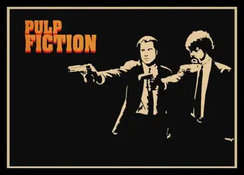 Pulp Fiction Retro Nostalgija, Klasikinis Senosios Filmo Plakatas Kraft Popieriaus Siena Lipdukas Baras, Kavinė Namų Kambario Dekoro