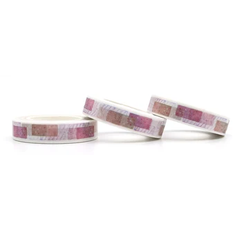 Purpurinė Kvadratinių Spalvinga Washi Tape Nustatyti Lipni Dekoratyviniai 