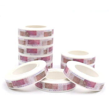 Purpurinė Kvadratinių Spalvinga Washi Tape Nustatyti Lipni Dekoratyviniai 
