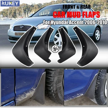 Purvo Atvartais Skirta Hyundai Accent 2006 m. 2007 m. 2008 M. 2009 M. 2010 M. Splash Apsaugai Purvasargių GLS Sedanas Atvartu Mudflaps Sparnas Verna