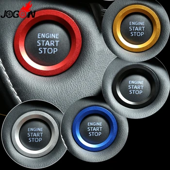 Push Start Stop Variklio Mygtuką Žiedas Dangtelis Apdaila Lipdukas Apdailos Toyota 86 GT86 FT86 Scion FR-S 