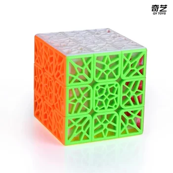 QiYi DNR Plokštumos Įgaubtas 3x3x3 Magic cube Stickerless 3x3 Speed Cubing Profesionalus Žaidimas Puzzle Žaislai Vaikams