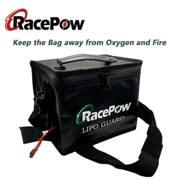 RacePow RC Lipo Baterijos Saugos Pagalvių 215*145*165mm Nešiojamų atspari Ugniai Explosionproof Maišelį Baterija Guard Krepšys RC Automobilių FPV Baterija