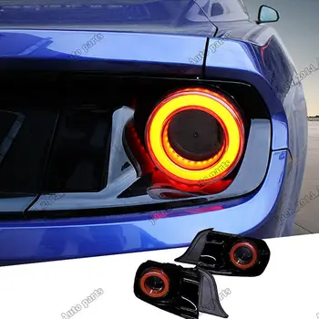 Raudonas LED Galiniai Žibintai Asamblėjos galiniai Žibintai 2vnt/komplektas Tinka Ford Mustang-2019