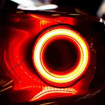 Raudonas LED Galiniai Žibintai Asamblėjos galiniai Žibintai 2vnt/komplektas Tinka Ford Mustang-2019