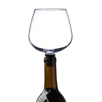 Raudonojo Vyno taurė su Silicome Antspaudas Gerti Tiesiai iš Butelio, kokteilių taurės tokios Skaidrios Vyno Decanter Stiklo Taurės Supakuoti Į Vyno Butelis
