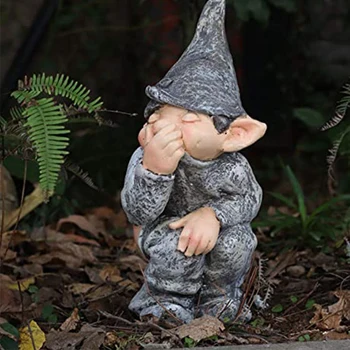 Realus Praktinis Dervos Amatų Ekranas, Formos Modeliavimas Juokinga Gnome Miniatiūriniai Nykštukas Statulėlės Statula už kiemas sodo puošmena