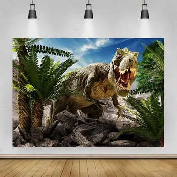 Realus Riaumojimas Tyrannosaurus Portretinės Fotografijos Fone Šeimos Veiklos Rūšių Decors Vinilo Fone Photocall Studija Rekvizitai