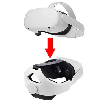 Reguliuojamas Galvos Dirželis Oculus Quest 2 VR Ausinių Lankelis Oficialiai Oculus Quest 2 VR Aksesuaras Komforto VR Žaidimų