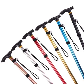 Reguliuojamas Trekas Polių Lankstymo Vaikščiojimo Lazdą Išardomi Pėsčiųjų Žygius Stick lazdomis Lengvas Lazdos #T2P