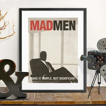 Reklamos Madmen TV Šou Plakatą Modernus Personažas 